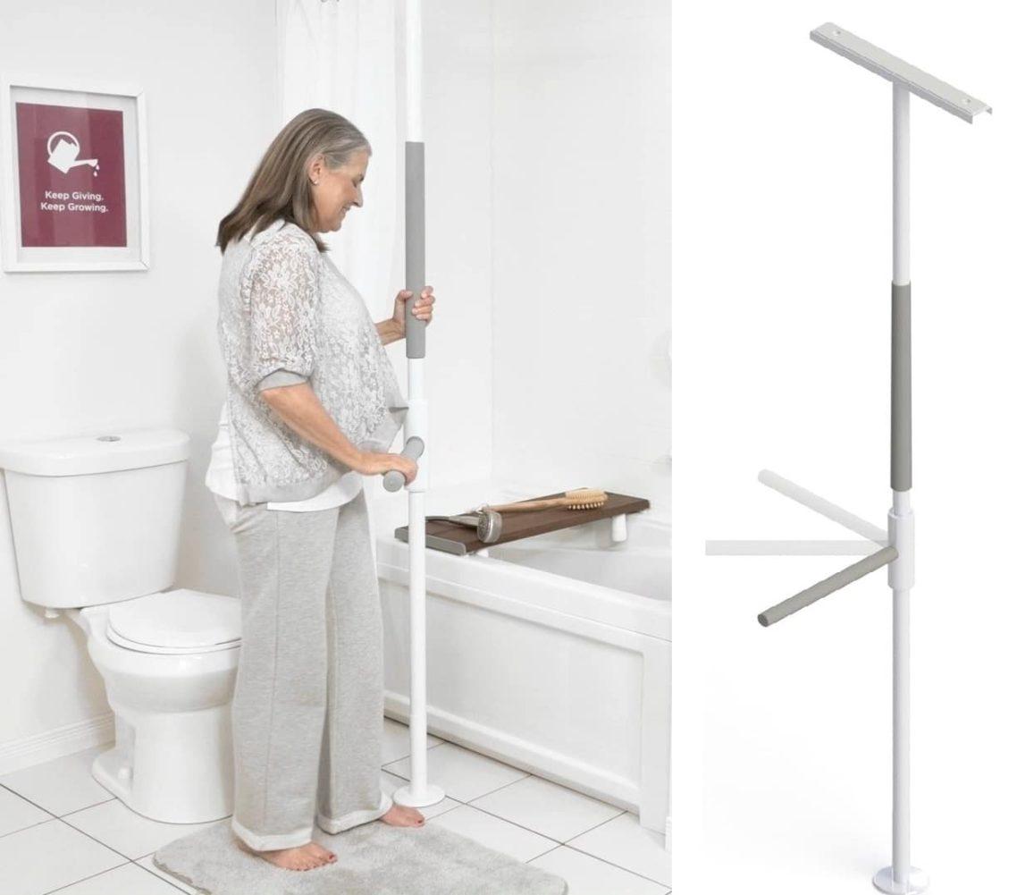Support Pole with Straight Bar